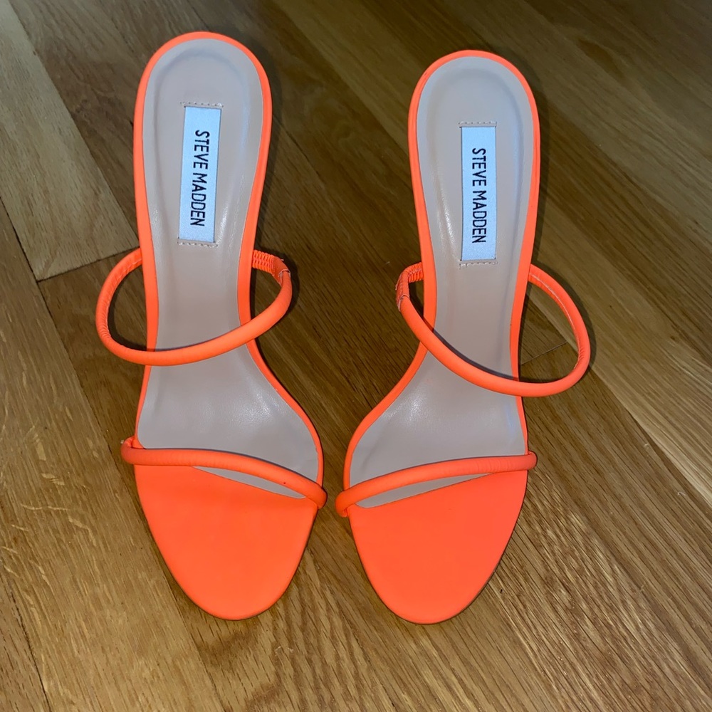 Steve Madden Neon Orange Heels